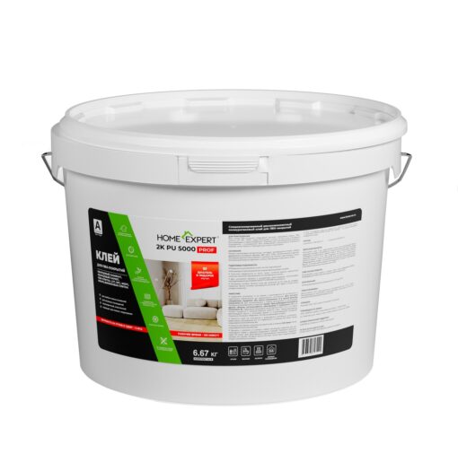Клей для кварц-виниловой плитки Home Expert 5000 Prof 2K PU 6.67 кг